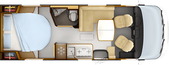 Inredningsvariant för dagen RAPIDO 850F