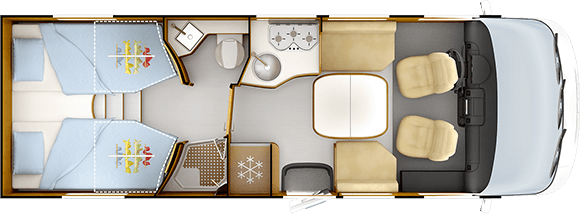 Inredningsvariant för dagen RAPIDO i66M ALDE