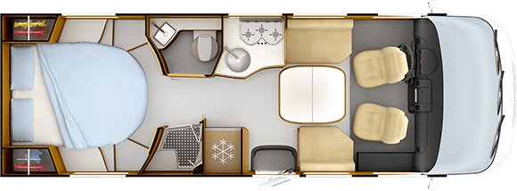 Inredningsvariant för dagen RAPIDO i96M ALDE